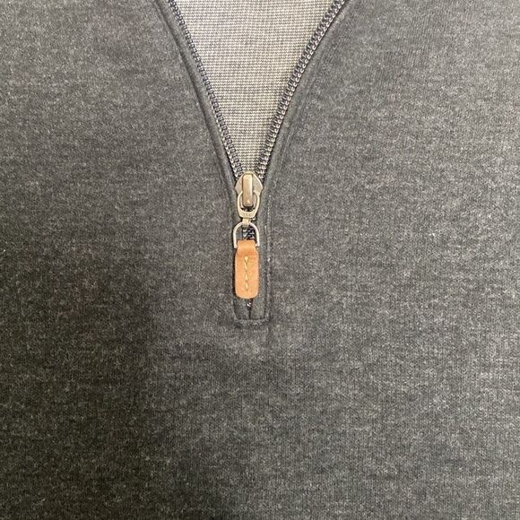 MIZZEN + MAIN Men’s 1/4 Zip Pullover Sweater Size L - Picture 3 of 5